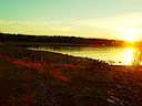 Stranden nedanför Stugorna