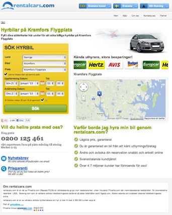 Hyrbilar Kramfors Flygplats